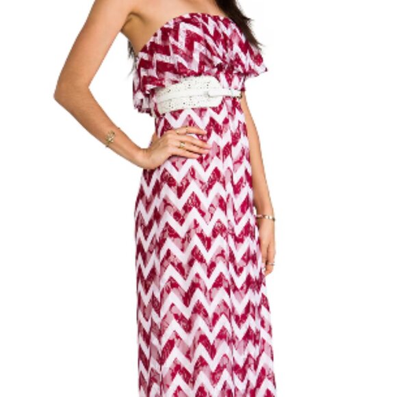 VaVa by Joy Han Romantic Strapless Maxi Dress Women's Size M (6-8) - Picture 13 of 13